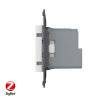 Розетка электрическая ZigBee (Wi-Fi) с заземлением защитными шторками 16A Livolo, цвет белый (механизм)