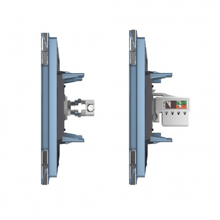 Розетка Livolo ТВ/КОМП RJ-45 Синяя