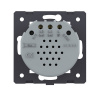 Выключатель LIVOLO Quadro 2 клавиши Черный (механизм)