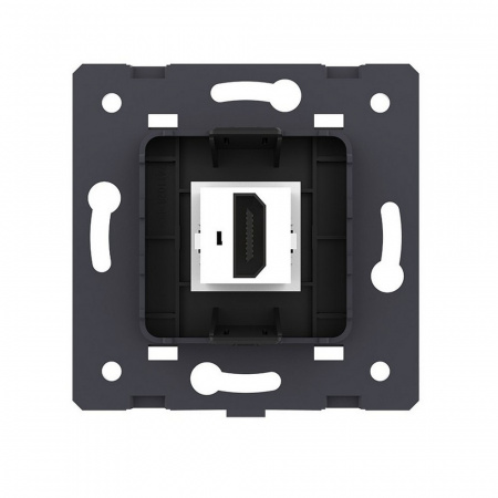 Розетка 1 пост HDMI 2.0 Livolo, цвет черный (механизм) VL-FCHD-2BP
