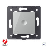 Одноклавишный проходной сенсорный выключатель Livolo ZigBee Module, цвет серый (механизм)