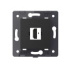 Розетка 1 пост HDMI 2.0 Livolo, цвет черный (механизм) VL-FCHD-2BP