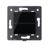 Выключатель LIVOLO Quadro 2 клавиши Черный (механизм)