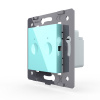 Двухклавишный сенсорный выключатель Livolo Module, цвет зеленый (механизм)