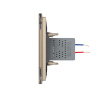 Розетка USB LIVOLO с блоком питания 5В 2.1А золотая VL-C791USB-13