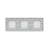Панель для трех двухклавишных выключателей LIVOLO белая BB-C7-C2/C2/C2-11