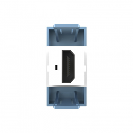 Розетка HDMI 2.0 Livolo, цвет синий (механизм)