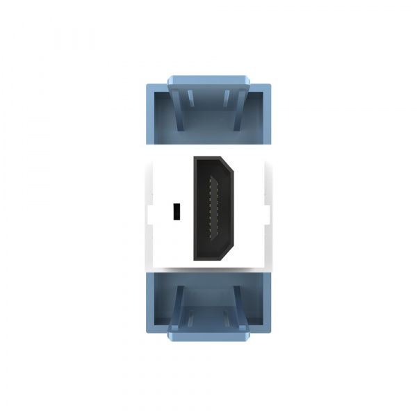 Розетка HDMI 2.0 Livolo, цвет синий (механизм)