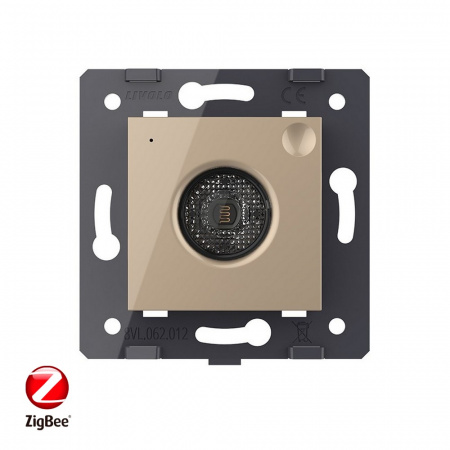 Датчик шума и освещенности ZigBee Livolo, цвет золотой (механизм) VL-FCJZ-2AP