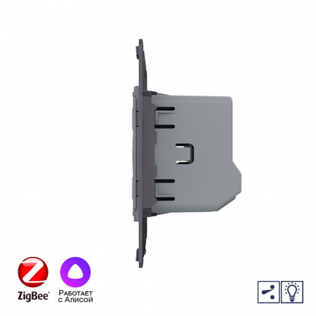 Одноклавишный проходной сенсорный Адаптивный диммер Livolo ZigBee (механизм) VL-FC1SD1Z-2G